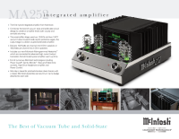 McIntosh MA252 - Brochure 